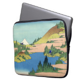 Hokusai Hakone See in der Provinz Sagami Laptopschutzhülle (Vorderseite Links)