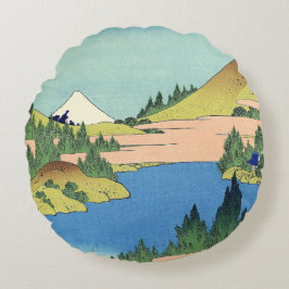 Hokusai Hakone See in der Provinz Sagami Rundes Kissen