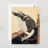 Hokusai Hawk Postcard Postkarte (Vorne/Hinten)