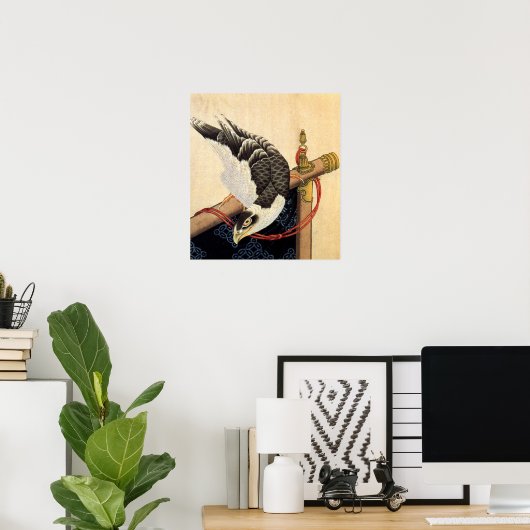 Hokusai Hawk Poster (Heimbüro)