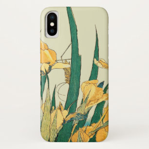 Hokusai Heuschrecke Iris Vintage Druck: Japanisch Case-Mate iPhone Hülle