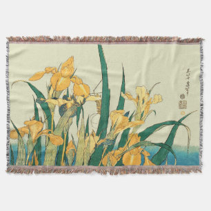 Hokusai Heuschrecke Iris Vintage Druck: Japanisch Decke