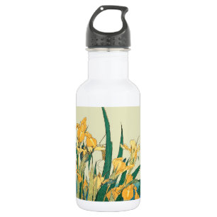 Hokusai Heuschrecke Iris Vintage Druck: Japanisch Edelstahlflasche
