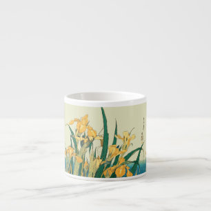Hokusai Heuschrecke Iris Vintage Druck: Japanisch Espressotasse