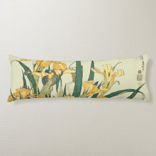 Hokusai Heuschrecke Iris Vintage Druck: Japanisch Seitenschläferkissen