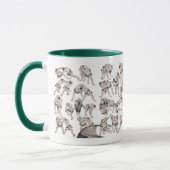 Hokusai , Image of Sumo wrestlers Tasse (Links)