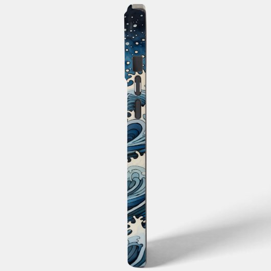 Hokusai Inspiriert Japandi Wave Art Digital Print Case-Mate iPhone Hülle (Rückseite / Links)