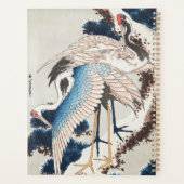 Hokusai Japanese Art Two Cranes Snowy Pine Planer (Rückseite)