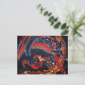 Hokusai Japanese Phoenix Postcard Postkarte (Stehend Vorderseite)