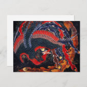 Hokusai Japanese Phoenix Postcard Postkarte (Vorne/Hinten)