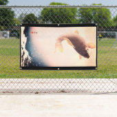 HOKUSAI JAPANESE WOODBLOCK DRINT FISH Banner (Insitu)