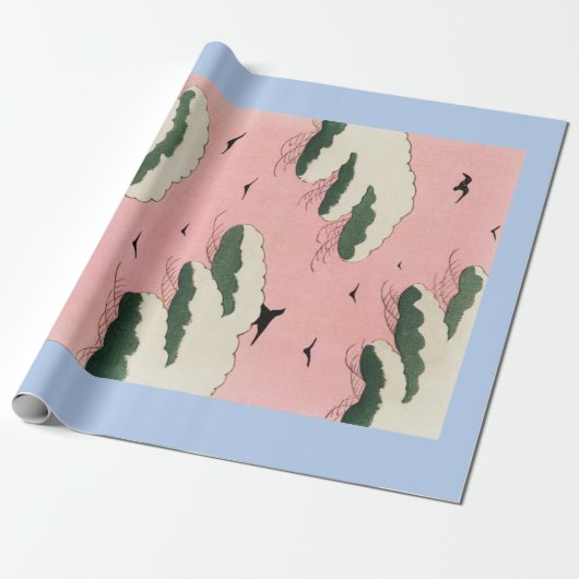 HOKUSAI JAPANESISCHE VÖGELN UND SCHLIESSUNGEN Wrap Geschenkpapier (Ungerollt)