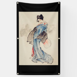 HOKUSAI JAPANESISCHER DRUCKBANNER MIT GROMMETER BANNER