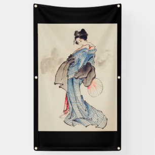 HOKUSAI JAPANESISCHER DRUCKBANNER MIT GROMMETER BANNER