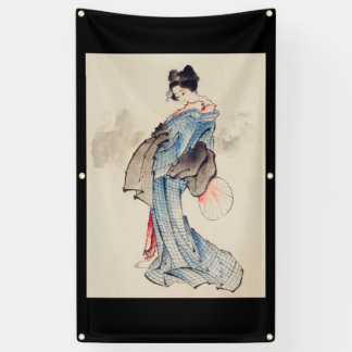 HOKUSAI JAPANESISCHER DRUCKBANNER MIT GROMMETER BANNER