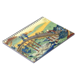 Hokusai Japanisch Art 17/100 Ein Hundert Gedichte  Notizblock