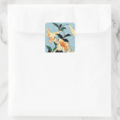 Hokusai Japanisch Lilies Stickers (Tasche)