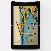 HOKUSAI JAPANISCHER WOODBLOCK DRUCK DES WASSERS BANNER (Vertikal)