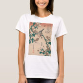 Hokusai Java Sparrow auf Magnolia GalleryHD T-Shirt (Vorderseite)
