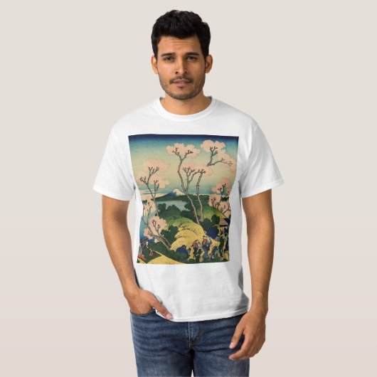 Hokusai Katsushika - Goten-Yama-Hill, Shinagawa T-Shirt (Vorne ganz)