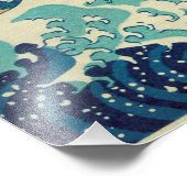 Hokusai Katsushika - Große Wellen Fotodruck (Ecke)