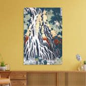 Hokusai Kirifuri Falls, Mount Kurokami, Shimotsuke Leinwanddruck (Insitu (Wohnzimmer))