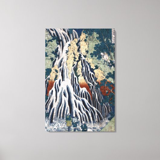 Hokusai Kirifuri Falls, Mount Kurokami, Shimotsuke Leinwanddruck (Vorderseite)