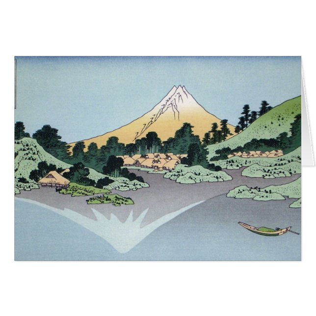 Hokusai Kunst-Malerei Berge (Vorderseite (Horizontal))