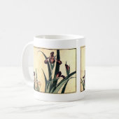Hokusai Kunstmalerei Iris-Blumen Kaffeetasse (Vorderseite Links)