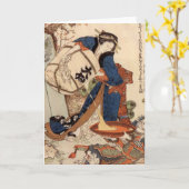 Hokusai Kunstmalerei Karte (Gelbe Blume)