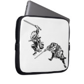 Hokusai manga Samurais 2 Laptopschutzhülle (Vorne Rechts)