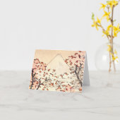 Hokusai Mount Fuji Cherry Blossoms Note Card Karte (Gelbe Blume)
