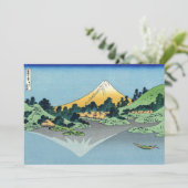 Hokusai - Mount Fuji reflektiert den Kawaguchi-See Einladung (Stehend Vorderseite)