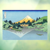 Hokusai - Mount Fuji reflektiert den Kawaguchi-See Fensteraufkleber (Blatt 3)