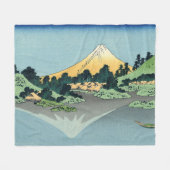 Hokusai Mount Fuji reflektiert den Kawaguchi-See Fleecedecke (Vorderseite (Horizontal))