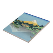 Hokusai - Mount Fuji reflektiert den Kawaguchi-See Fliese (Seite)