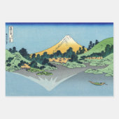 Hokusai - Mount Fuji reflektiert den Kawaguchi-See Geschenkpapier Set (Vorderseite)