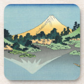 Hokusai Mount Fuji reflektiert den Kawaguchi-See Getränkeuntersetzer (Vorderseite)