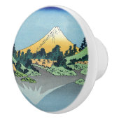 Hokusai - Mount Fuji reflektiert den Kawaguchi-See Keramikknauf (Rechts)