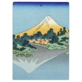Hokusai - Mount Fuji reflektiert den Kawaguchi-See Klemmbrett (Rückseite)