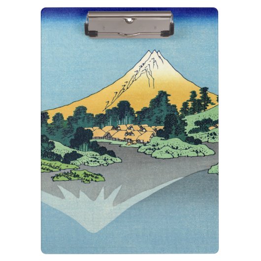 Hokusai - Mount Fuji reflektiert den Kawaguchi-See Klemmbrett (Vorderseite)