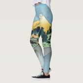 Hokusai - Mount Fuji reflektiert den Kawaguchi-See Leggings (Links)