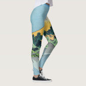 Hokusai - Mount Fuji reflektiert den Kawaguchi-See Leggings (Rechts)