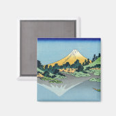 Hokusai - Mount Fuji reflektiert den Kawaguchi-See Magnet (Vorderseite/Rückseite)
