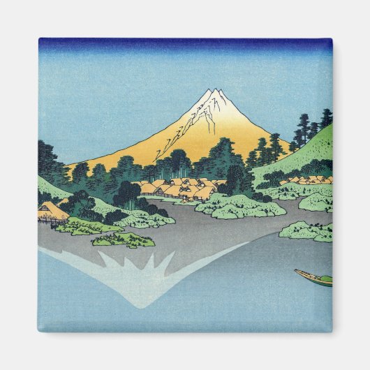 Hokusai - Mount Fuji reflektiert den Kawaguchi-See Magnet (Vorne)