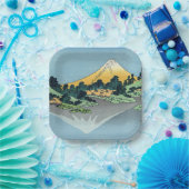 Hokusai - Mount Fuji reflektiert den Kawaguchi-See Pappteller (Party)