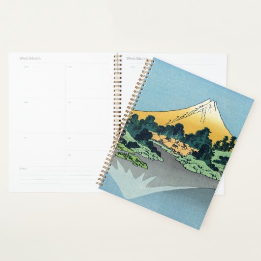 Hokusai - Mount Fuji reflektiert den Kawaguchi-See Planer (Anzeige)