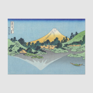 Hokusai - Mount Fuji reflektiert den Kawaguchi-See Seidenpapier