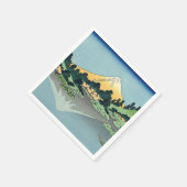 Hokusai Mount Fuji reflektiert den Kawaguchi-See Serviette (Ecke)