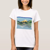 Hokusai - Mount Fuji reflektiert den Kawaguchi-See T-Shirt (Vorderseite)